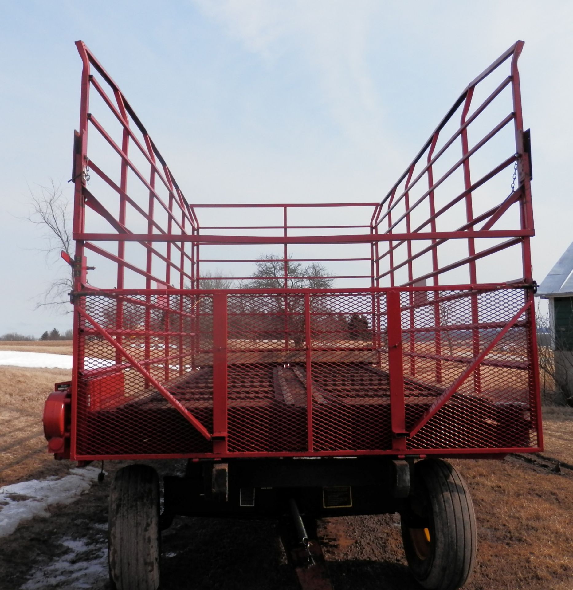 GRUETT 9x18 STEEL SIDE KICK BALE WAGON w/LIVE FLOOR (WAGON A-- SN 18412) - Image 2 of 9