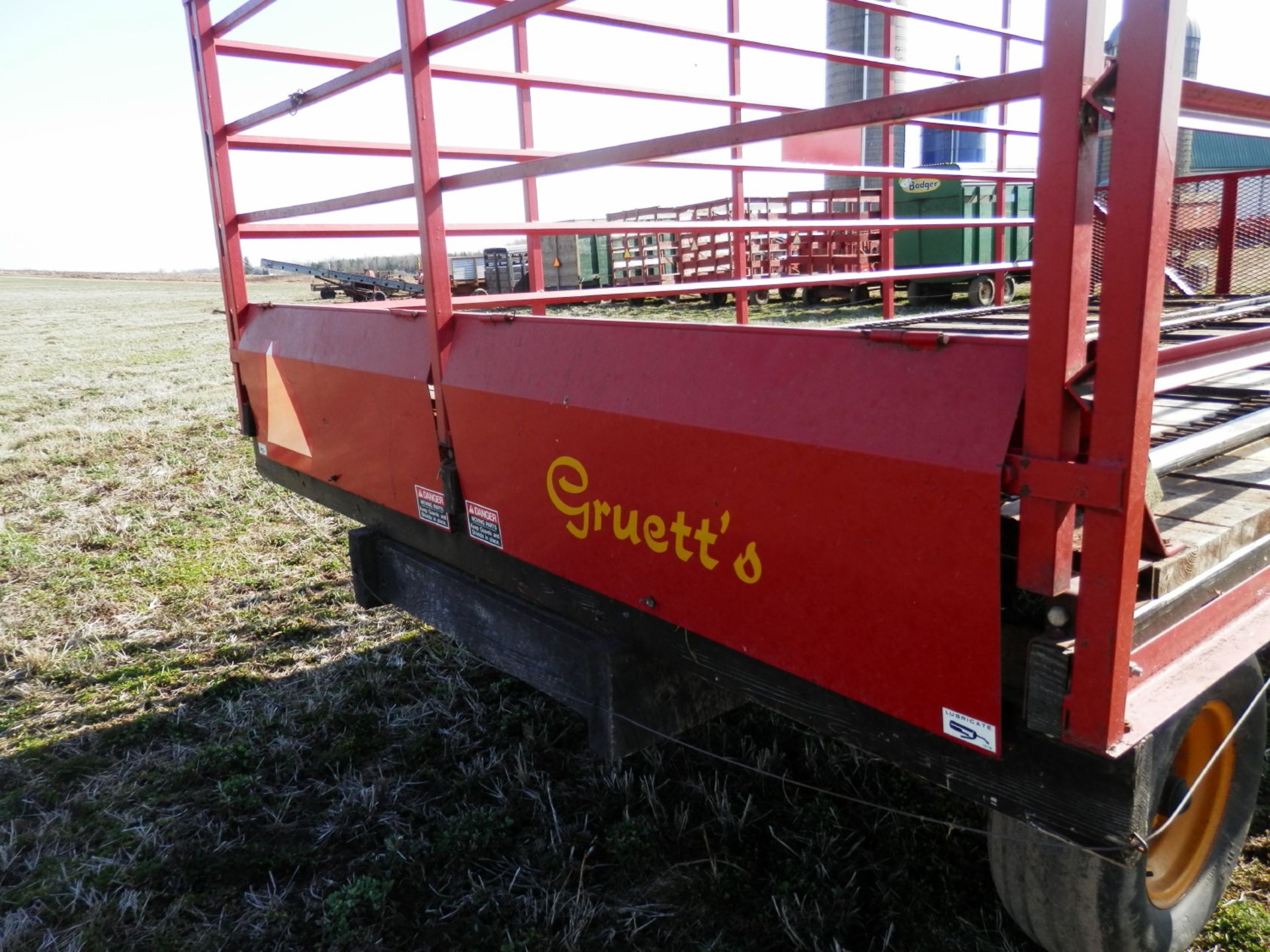 GRUETT 9X18 STEEL SIDE KICK BALE WAGON (WAGON B-SN 18413 - Image 5 of 7