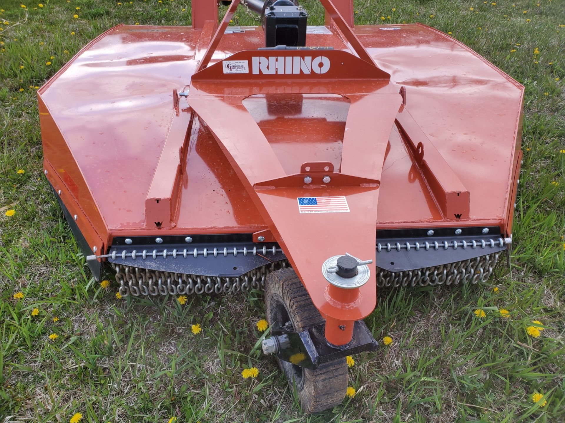 RHINO TW27 3 PT 7-FT. ROTARY MOWER--LIKE NEW! - Image 4 of 5