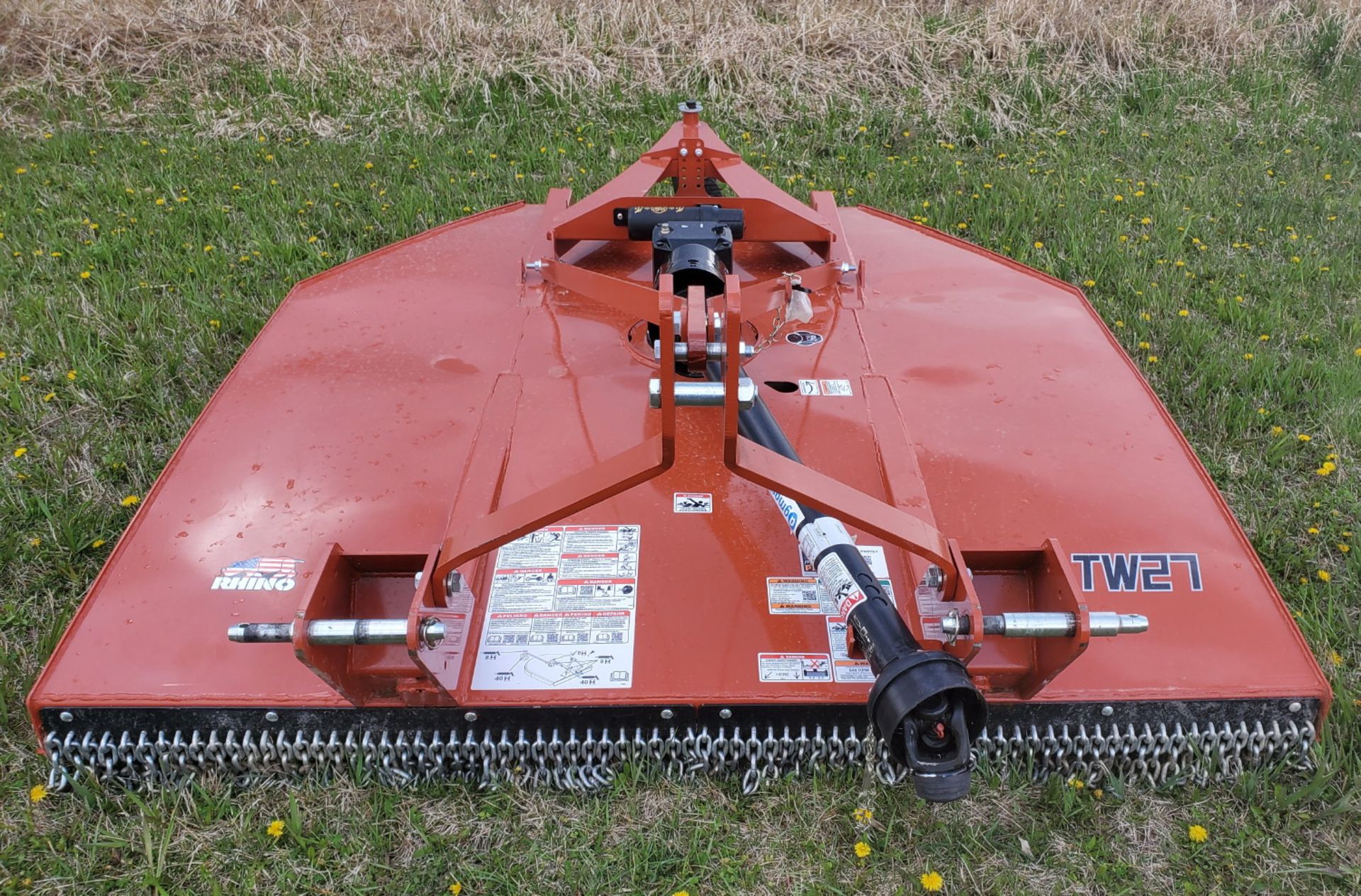 RHINO TW27 3 PT 7-FT. ROTARY MOWER--LIKE NEW! - Image 3 of 5