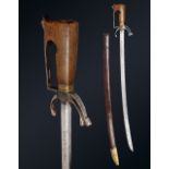 NimchaA lame européenneMaroc, début du XIXe siècle Epée à poignée en corne de rhinoceros, la garde