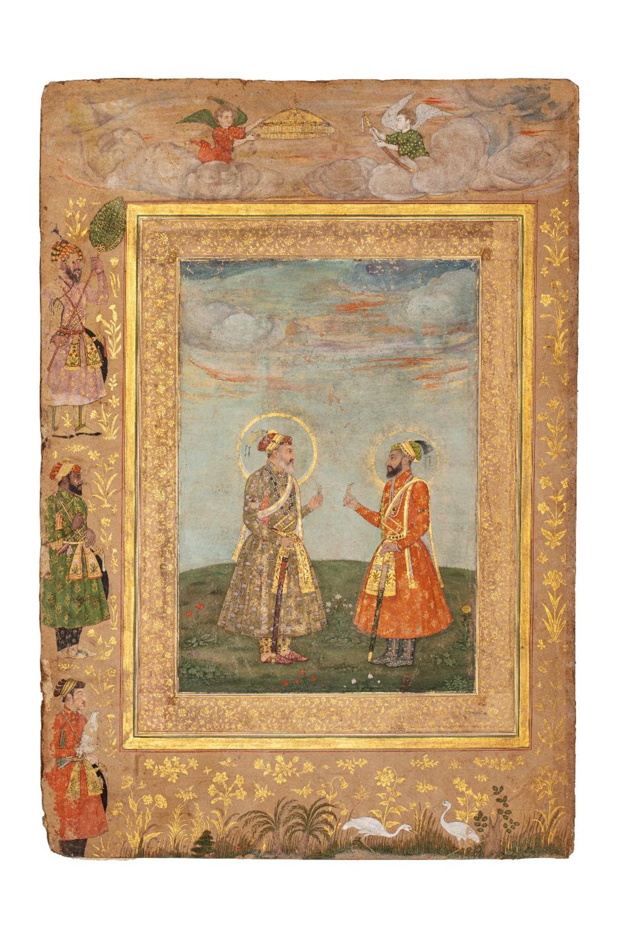 Double portrait de Shah Jahan et Aurengzeb-AlamguirDouble portrait de Shah Jahan (r.1628-1658) et