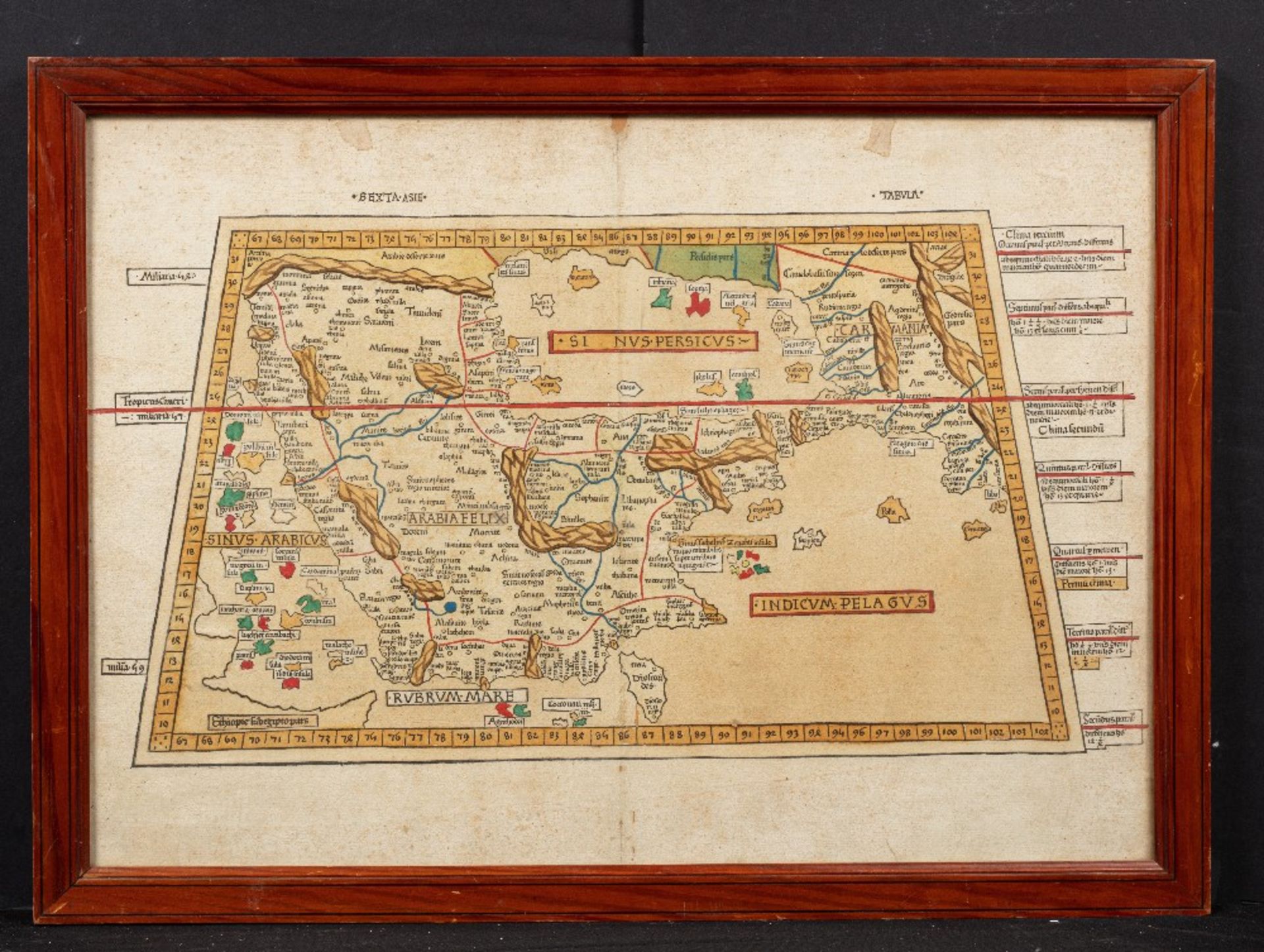 ERRATUM : Beautiful map of the Arabian peninsula, one of the earliest map ever printed. - Bild 2 aus 2