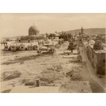 Félix BONFILS (1831-1885) et autres ...Jérusalem, Ramallah, le Saint Sépulcre, l'Esplanade, vue
