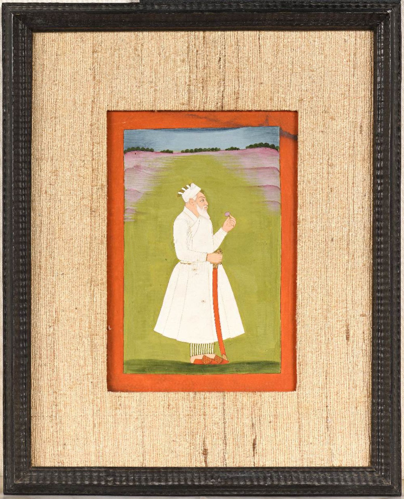 Portrait probable de Nizam al-Mulk (1671 – 1748)Inde, Deccan, Première moitié du XVIIIe - Image 2 of 5