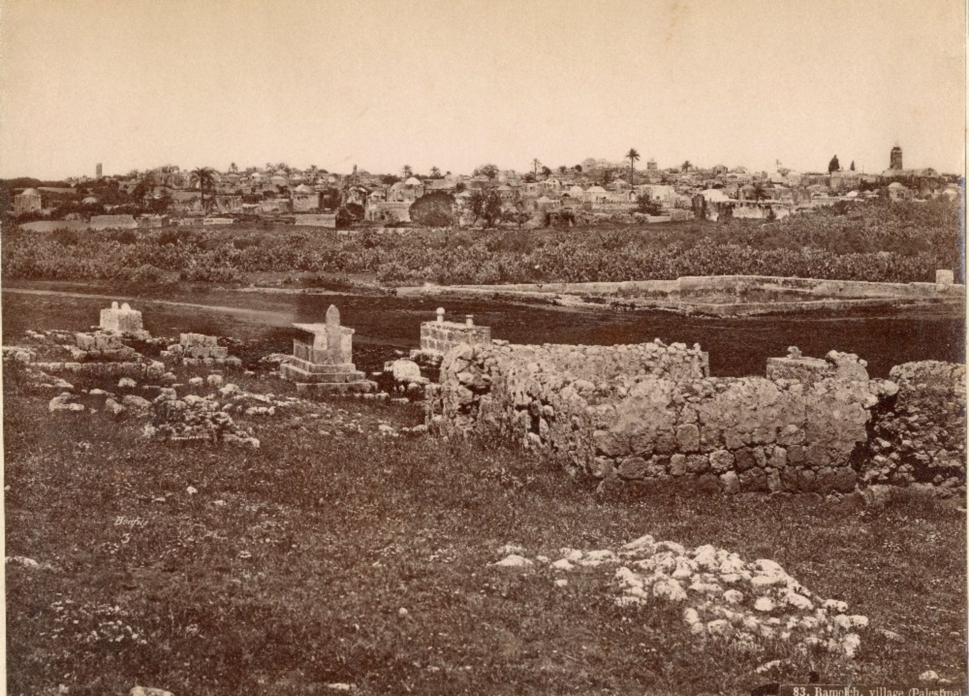 Félix BONFILS (1831-1885) et autres ...Jérusalem, Ramallah, le Saint Sépulcre, l'Esplanade, vue - Image 3 of 3