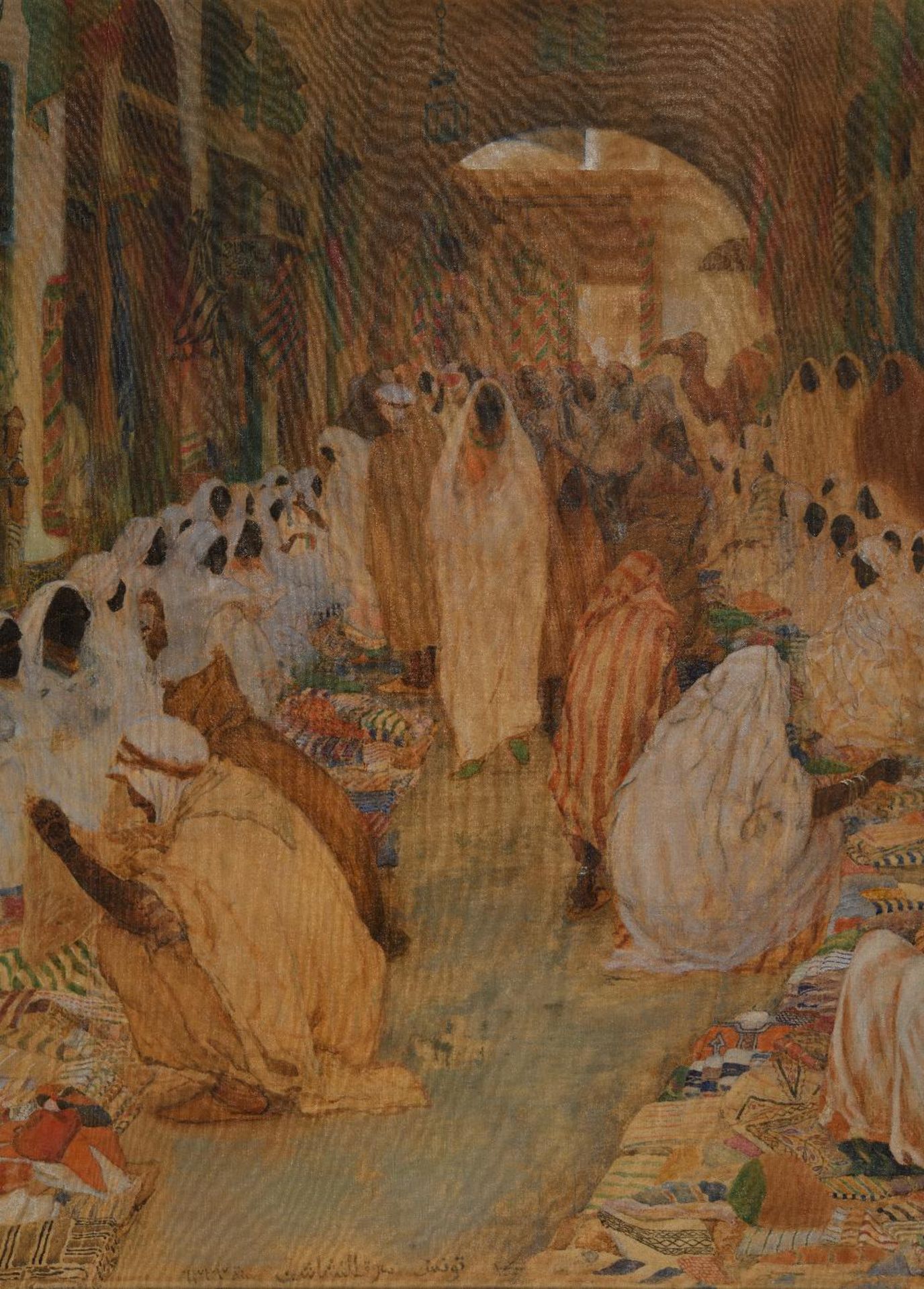 Alexandre ROUBTZOFF (Saint Petersbourg 1884 - Tunis 1949)Le souk El-KachachineHuile sur toile d' - Bild 4 aus 6