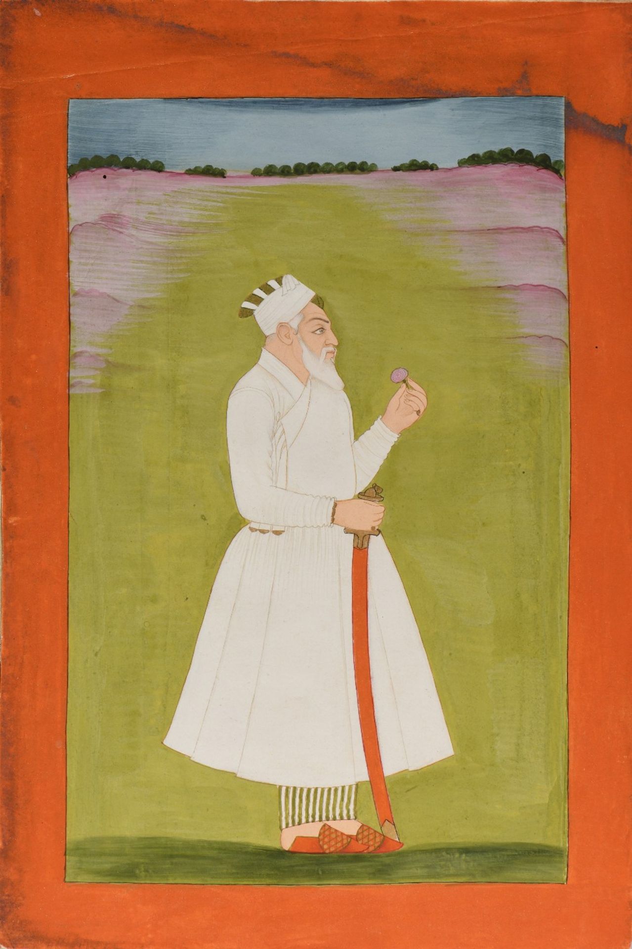 Portrait probable de Nizam al-Mulk (1671 – 1748)Inde, Deccan, Première moitié du XVIIIe