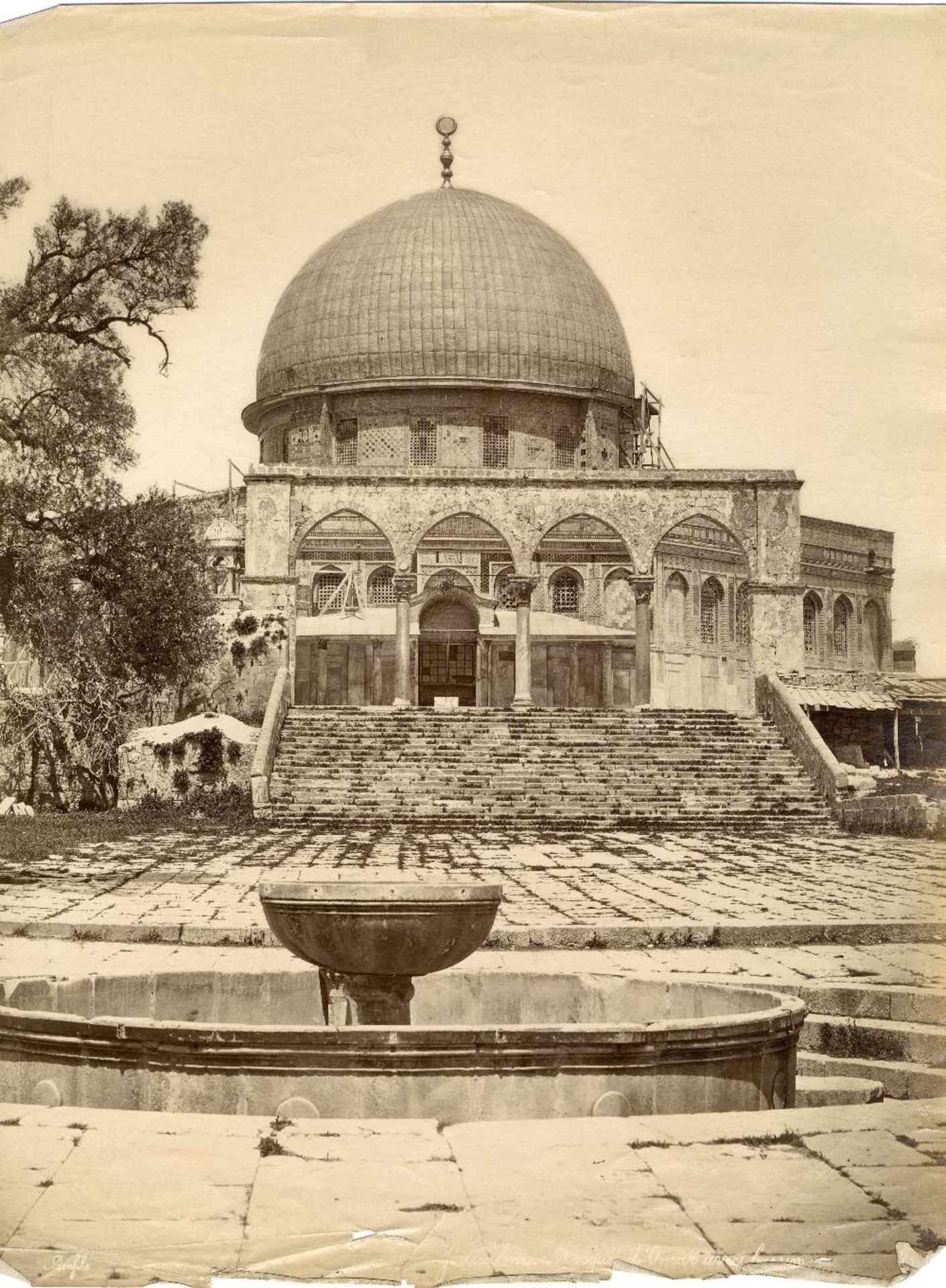 Félix BONFILS (1831-1885) et autres ...Jérusalem, Ramallah, le Saint Sépulcre, l'Esplanade, vue - Image 2 of 3