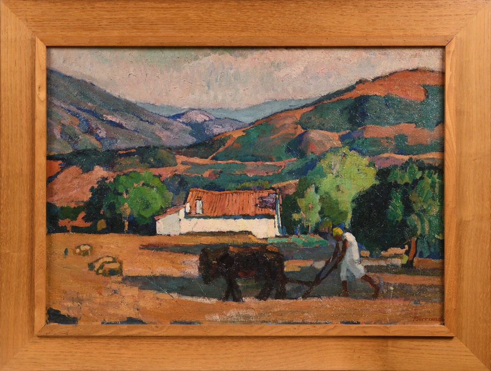 Augustin FERRANDO (Miliana 1880-1957)Laboureur à MilianaHuile sur carton fort 54 x 77 cm Signé en - Image 2 of 3