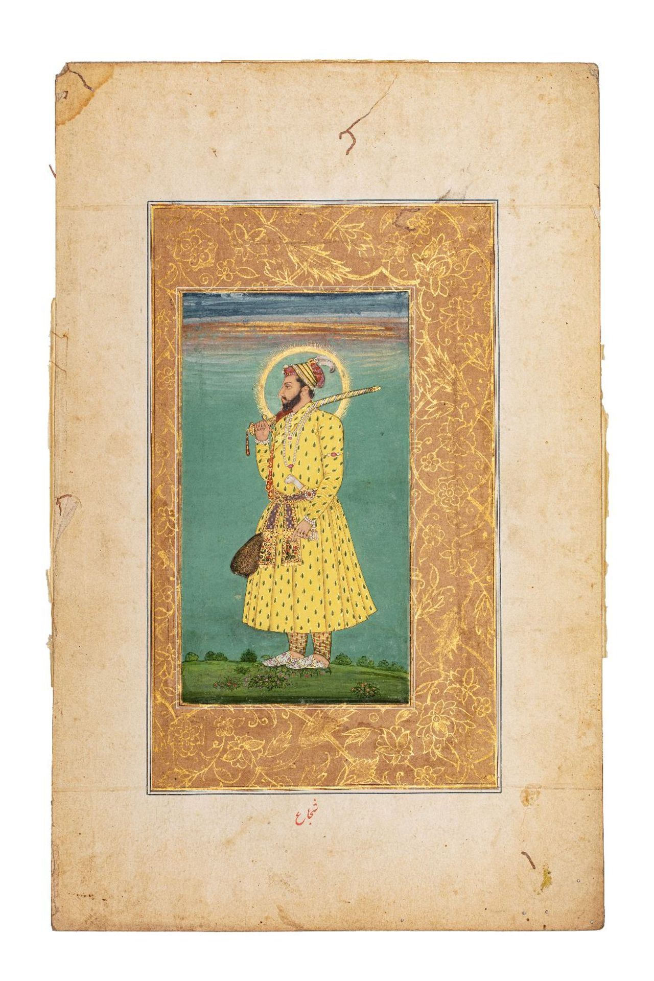 Portrait de Shah Shuja (1616 – 1661)Inde, début du XVIIIe siècleMiniature peinte à la gouache - Image 2 of 5