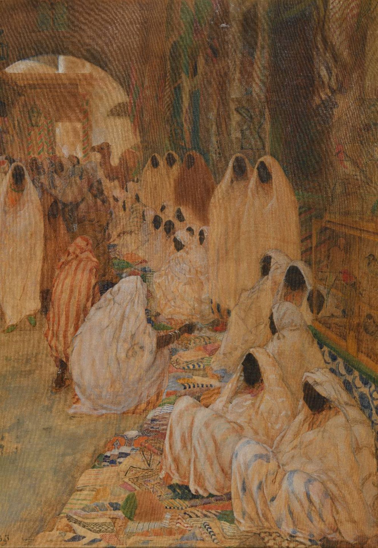 Alexandre ROUBTZOFF (Saint Petersbourg 1884 - Tunis 1949)Le souk El-KachachineHuile sur toile d' - Bild 5 aus 6