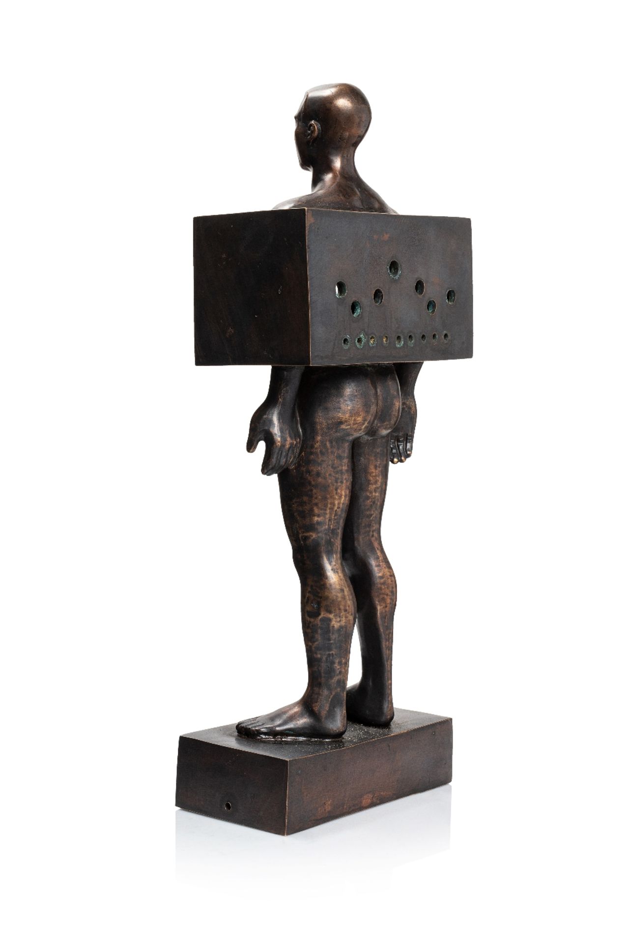 Godratollah AGHELI (Iran 1961)The peculiar of creatures, 2019Bronze patiné 52 x 19 x 10 cm Edition - Image 2 of 4