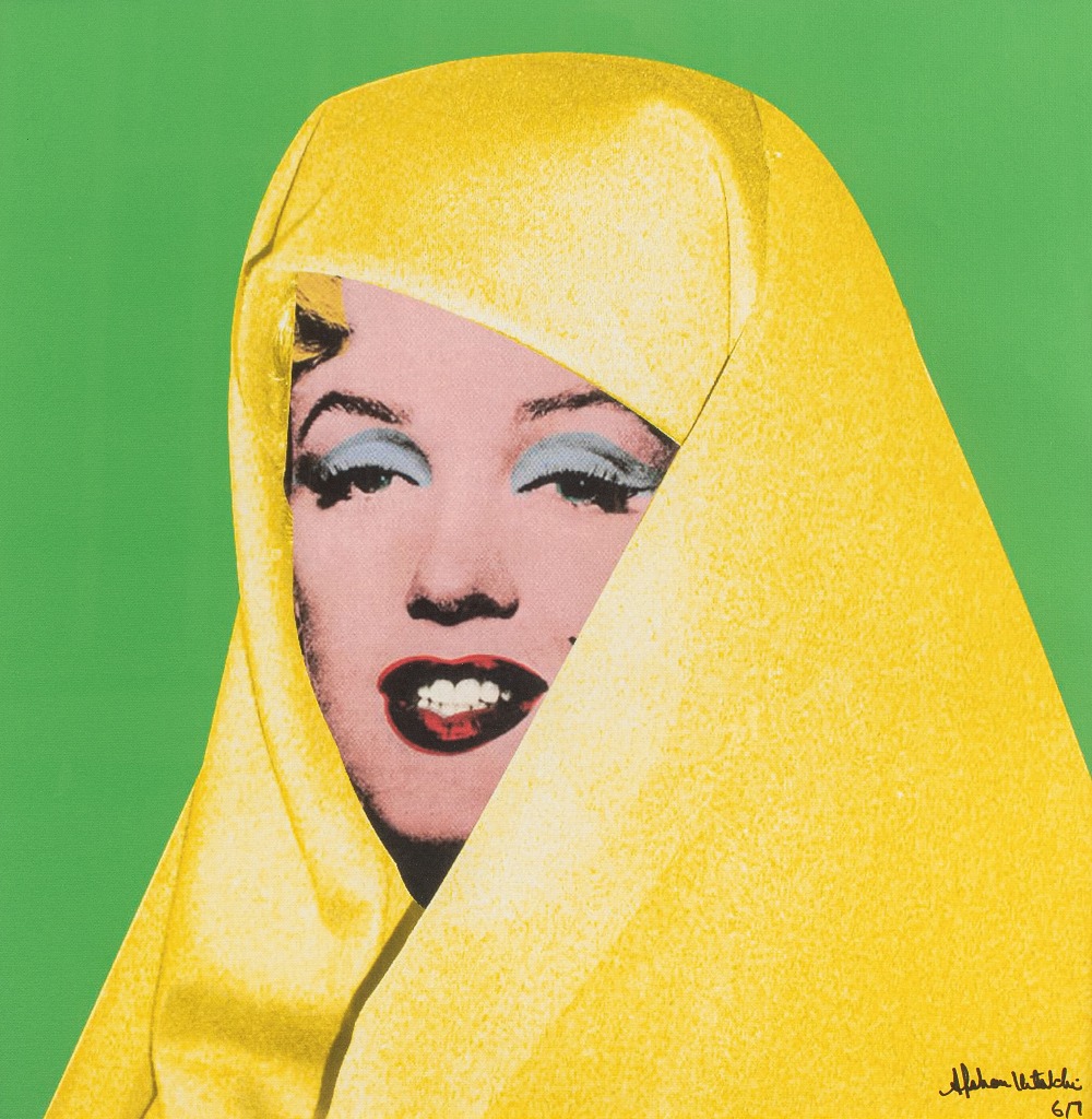 Afshan KETABCHI (Iran 1966)Marilyn undercover, 2008Sérigraphie en couleurs sur toile 72 x 70,5 cm