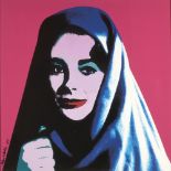 Afshan KETABCHI (Iran 1966)Liz undercover, 2008Sérigraphie en couleurs sur toile 73 x 71 cm