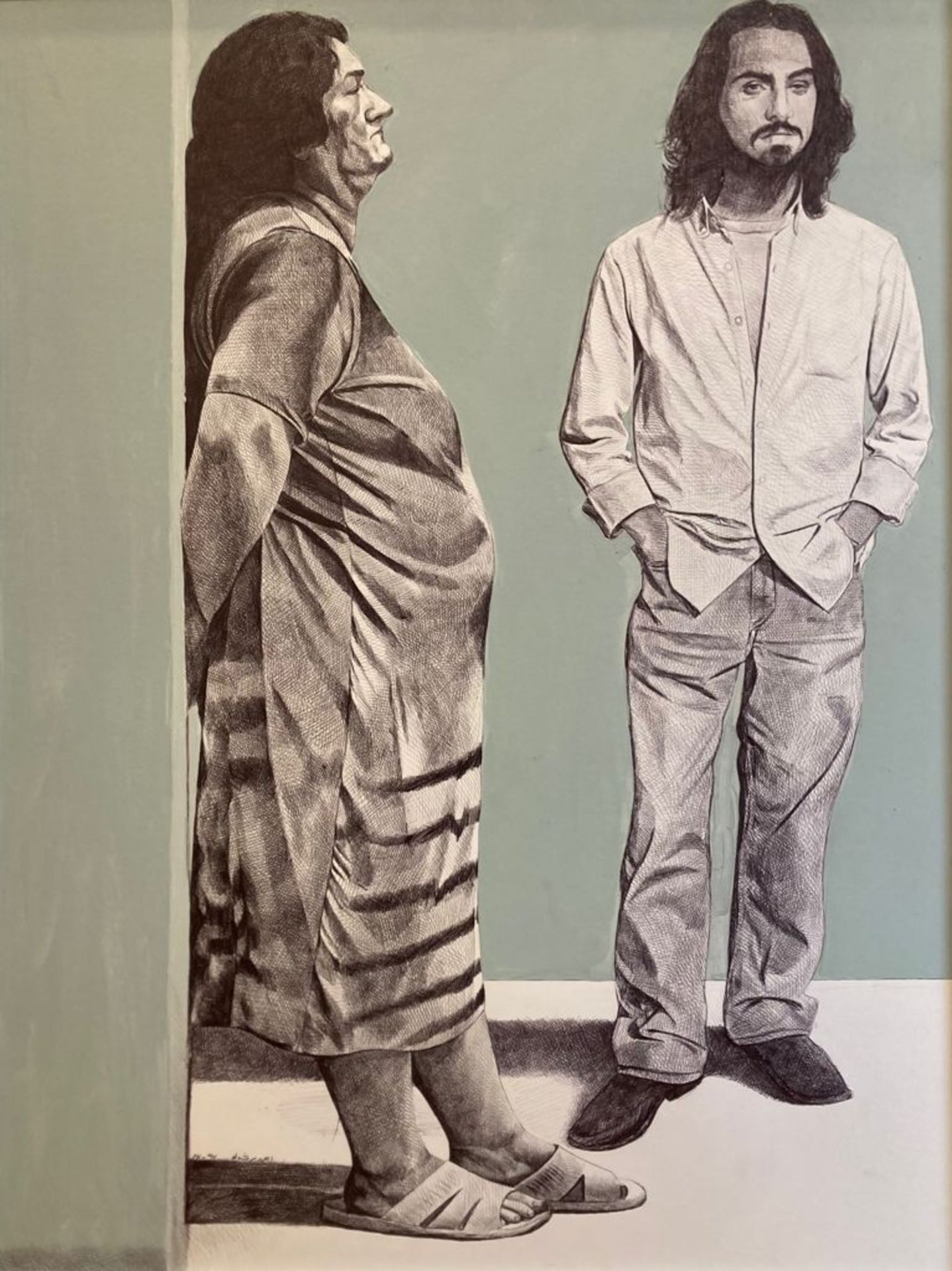 Ahmad MORSHEDLOO (Iran 1973)Sans titre 01, 2008-2018Acrylique et encre sur carton 120 x 90 cm