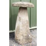 An antique sandstone Staddle Stone 3ft 4in H x 1ft 10in D