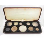 Edward VII 1902 high grade 10 Coin Set, consisting of: Third Farthing, Farthing, Halfpenny, Penny,