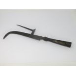 An early, probably 16th/17th Century iron Pike blade and spike with hooked edge 1ft 4in L