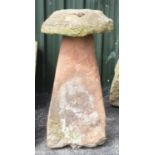 An antique Staddle Stone 3ft 4in H x 1ft 8in D (crack to base)