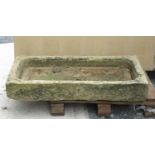 A stone rectangular Sink 3ft 3in W x 1ft 7in D x 6in H