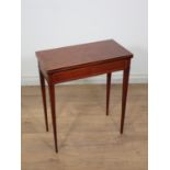 An Edwardian mahogany Tea Table of small proportions by James Hicks, Lower Pembroke, St Dublin,