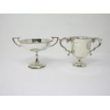 A George V silver two-handled Comport, Birmingham 1912, and a two-handled Trophy, Sheffield 1924,