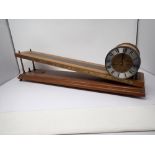 A modern Rolling Drum Clock, later known as the Inclined Plane Clock, made by Devon Clocks Ltd, 24in