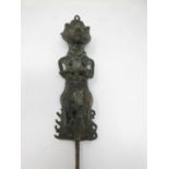 A West African bronze Fertility Figure, 10in