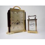 A modern Seiko Quartz Mantel Clock having moon movement, Westminster and Whittington chimes, battery