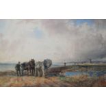 SIDNEY GOODWIN (1875-1944). Kelp Gatherers returning Home, signed, watercolour, 12 ½ x 19 ½ in The