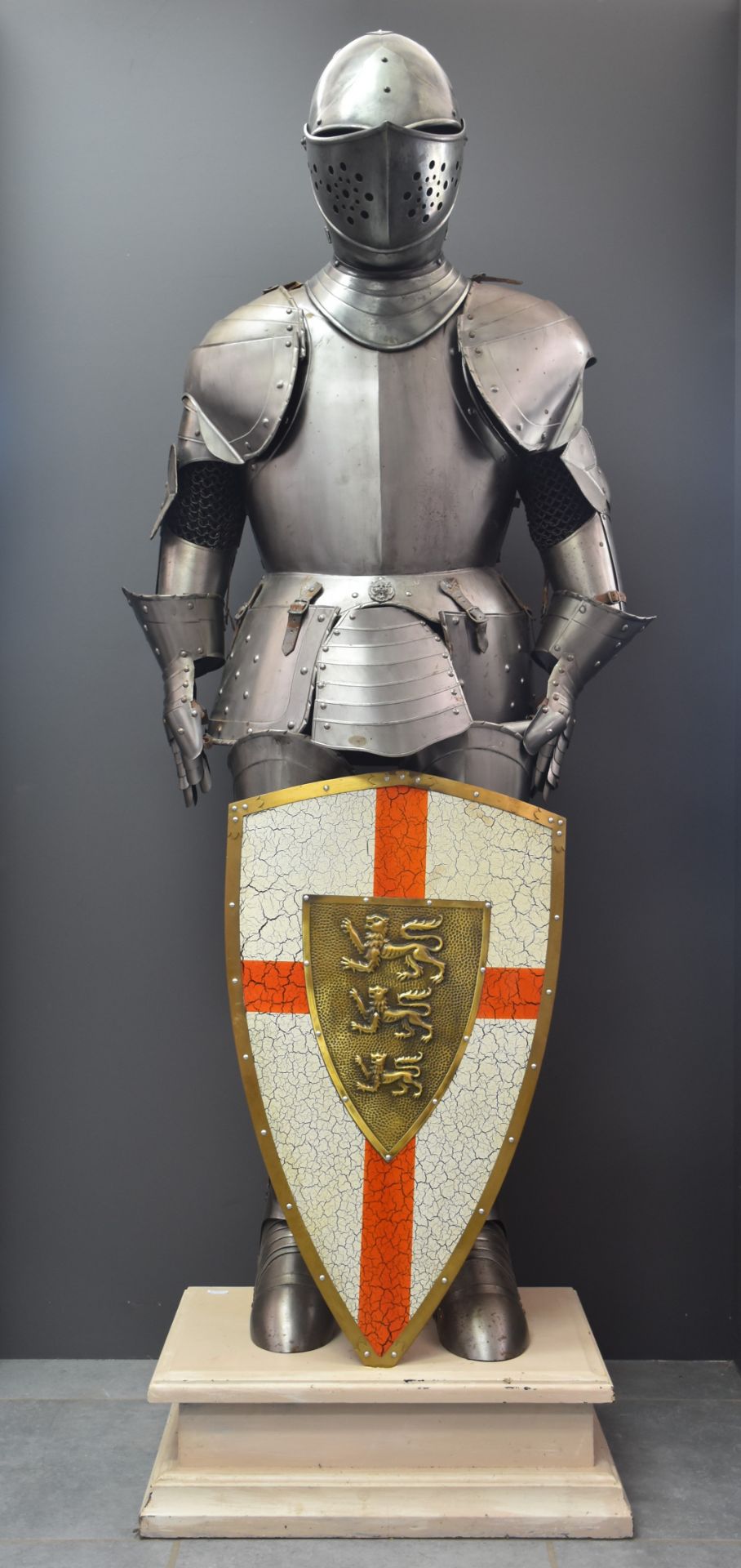 Medieval style armor, made in the middle of the 20th century.