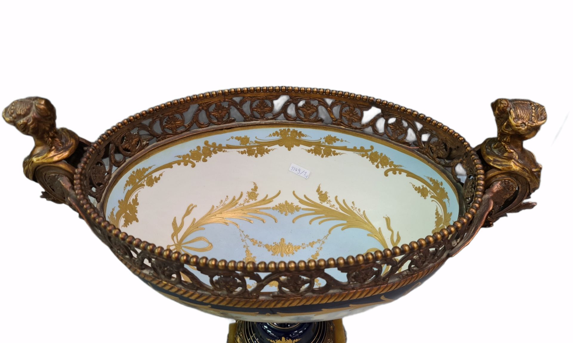 Impressive French porcelain set in the Sèvres style richly decorated with bronzes. In the Napoleon I - Image 4 of 27