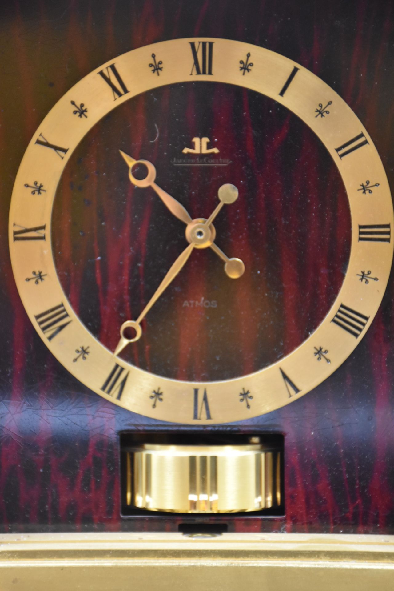 Jaeger Lecoultre Atmos type clock. Missing glass. Height: 22 cm. - Bild 2 aus 4