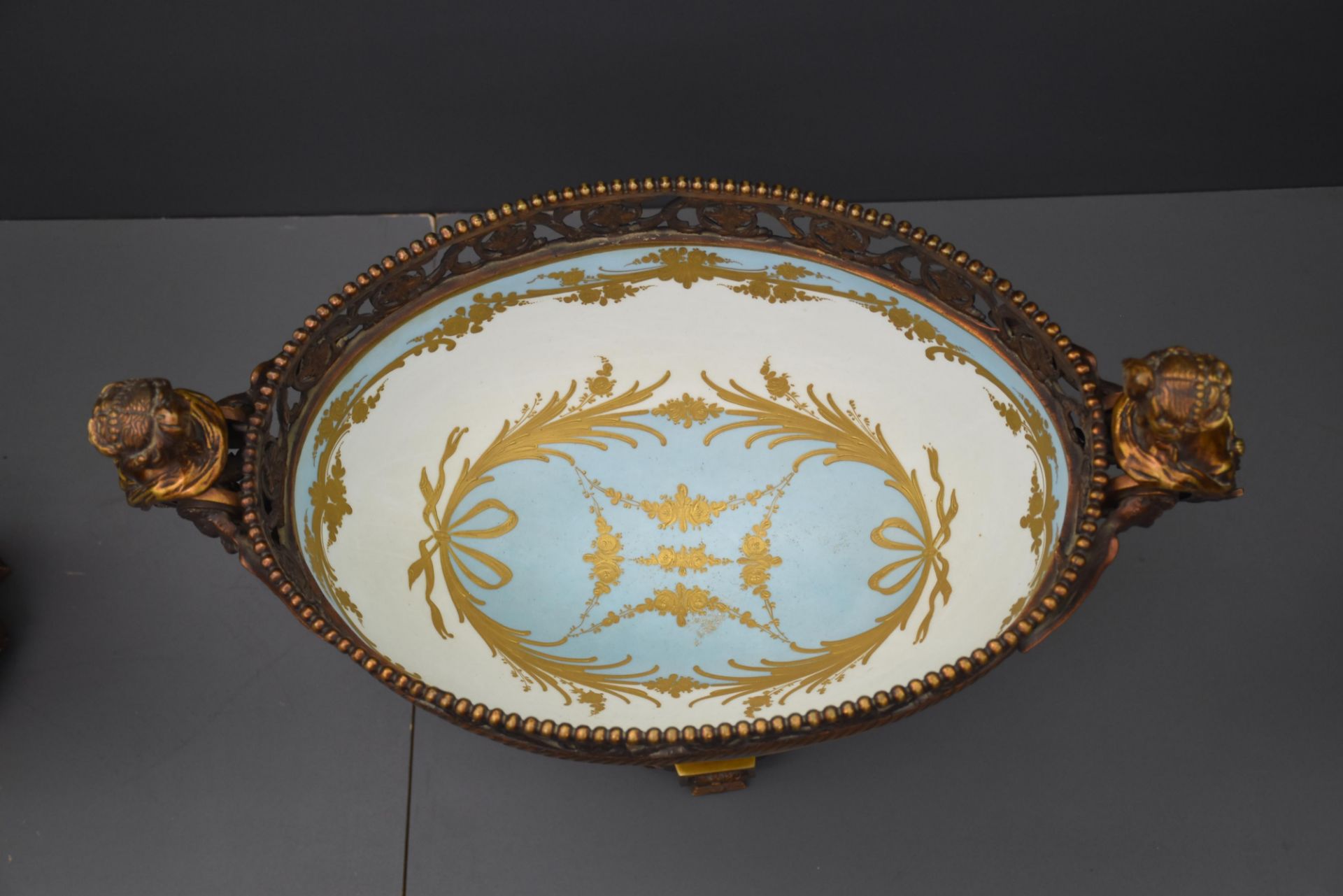 Impressive French porcelain set in the Sèvres style richly decorated with bronzes. In the Napoleon I - Image 13 of 27