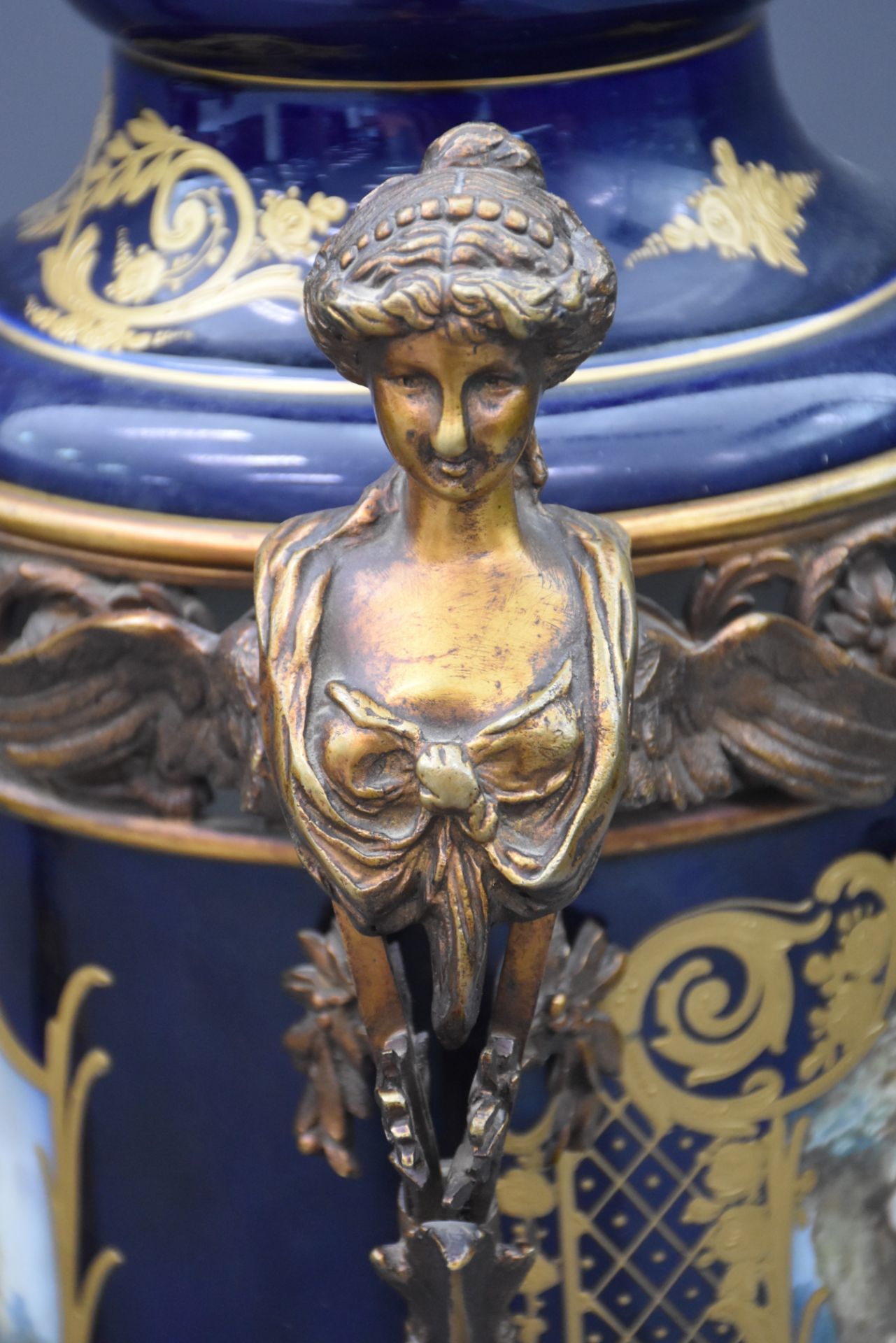 Impressive French porcelain set in the Sèvres style richly decorated with bronzes. In the Napoleon I - Image 16 of 27