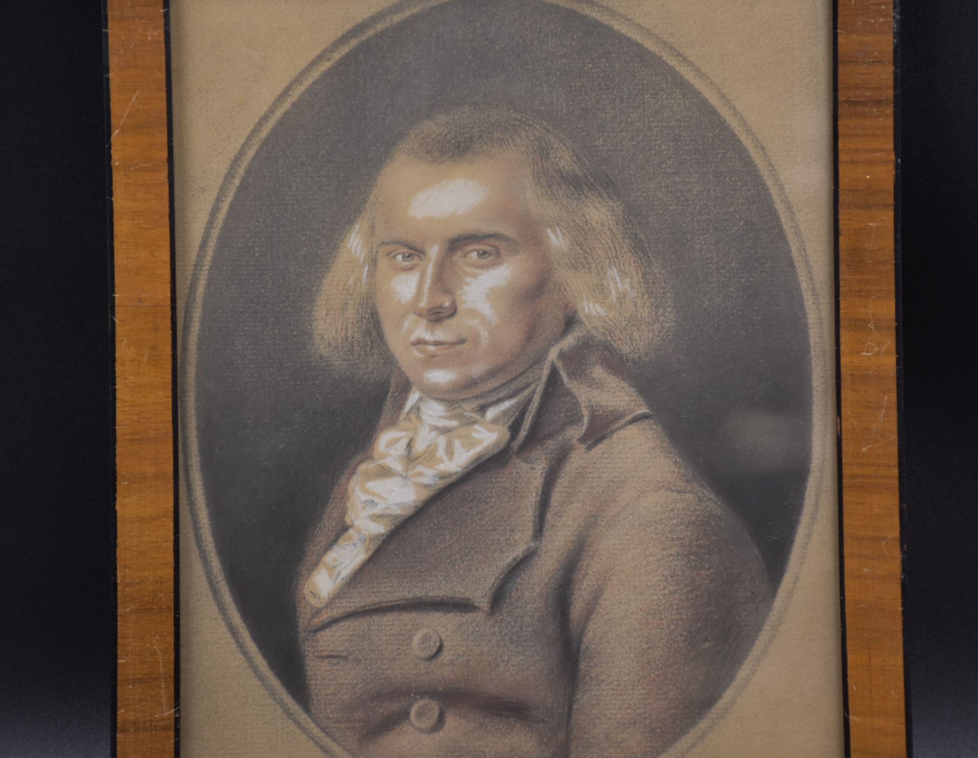 Presumed portrait of Julien Auguste Delbruyère. Pastel. Dimensions : 26 x 19 cm. - Bild 2 aus 5