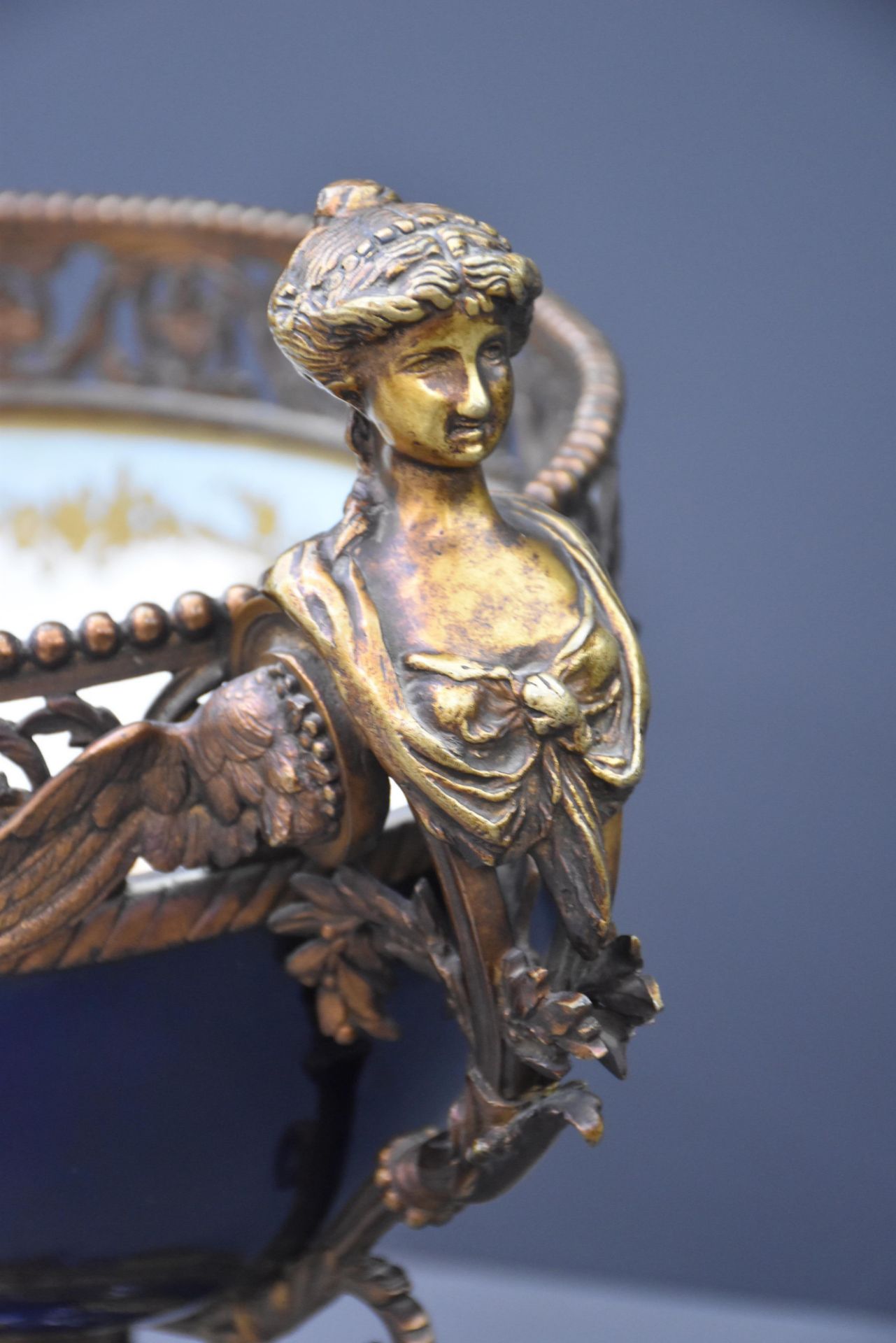 Impressive French porcelain set in the Sèvres style richly decorated with bronzes. In the Napoleon I - Image 15 of 27