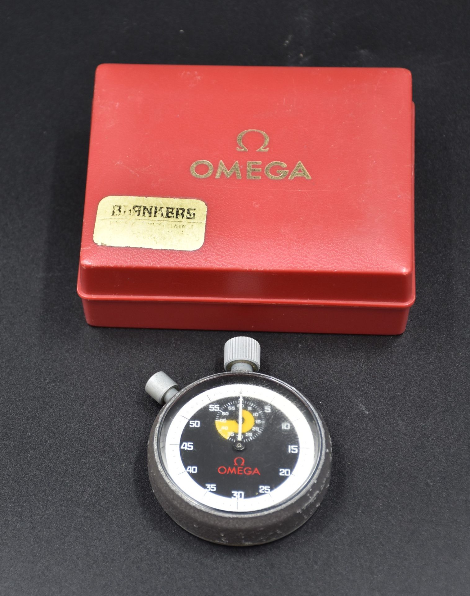 Omega chronometer in its box. Circa 1970.