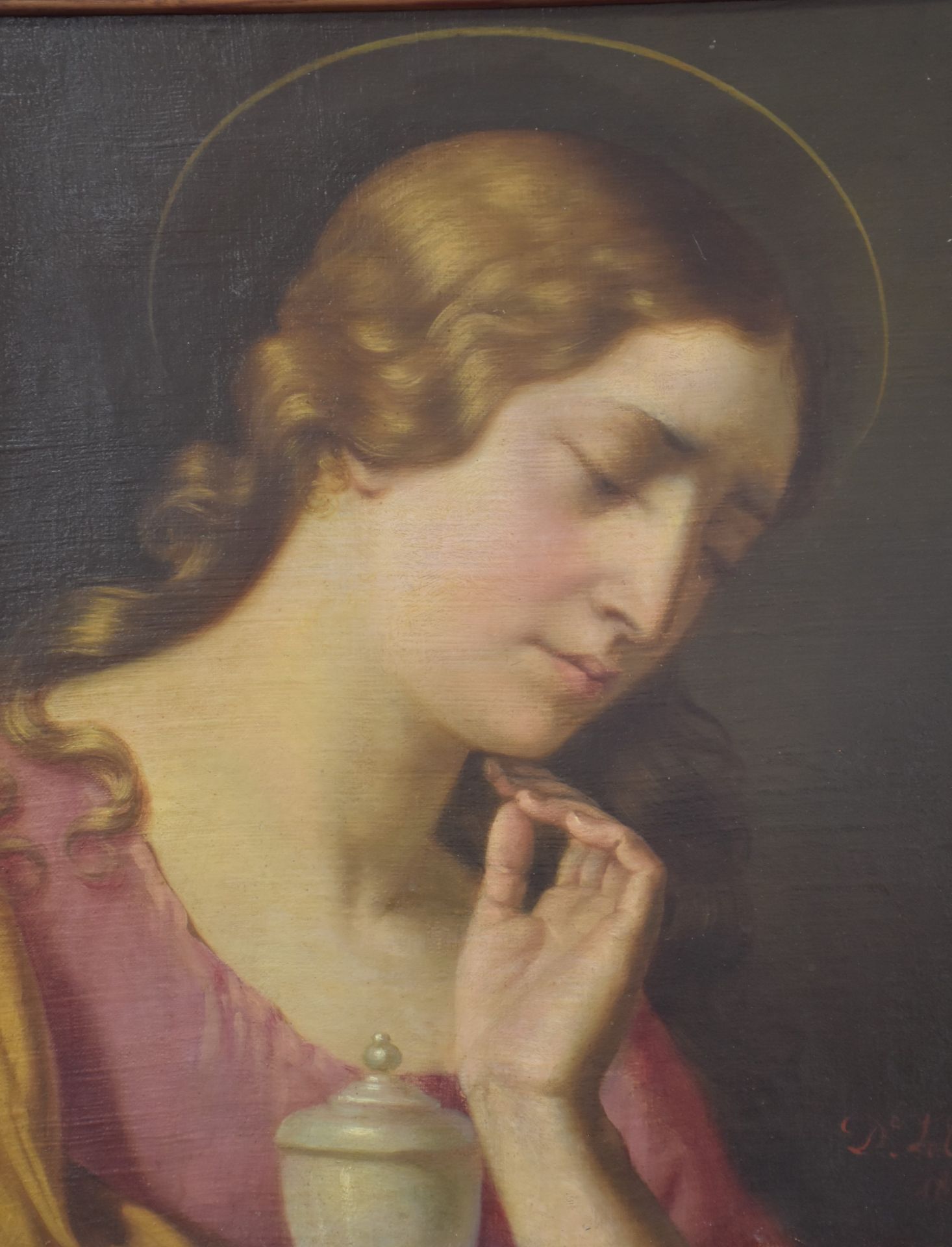 Désiré Joseph François LETELLIER (1809-1887) Mary Magdalene. Oil on canvas dated 1869. Dimensions: - Image 2 of 4