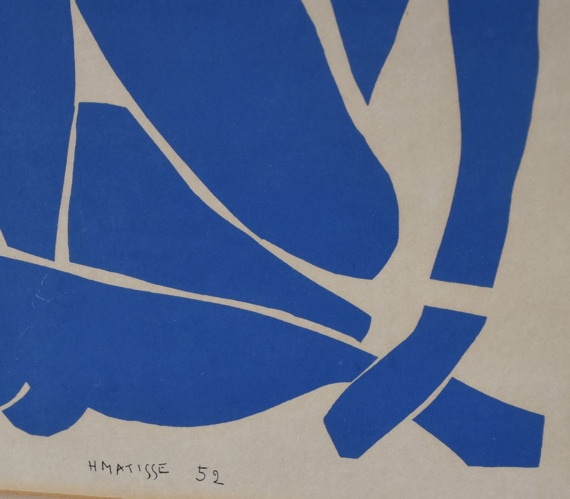 Henry Matisse. From. Chromolithography. Blue Nude 1952. Size : 24 x 34 cm. - Bild 2 aus 3