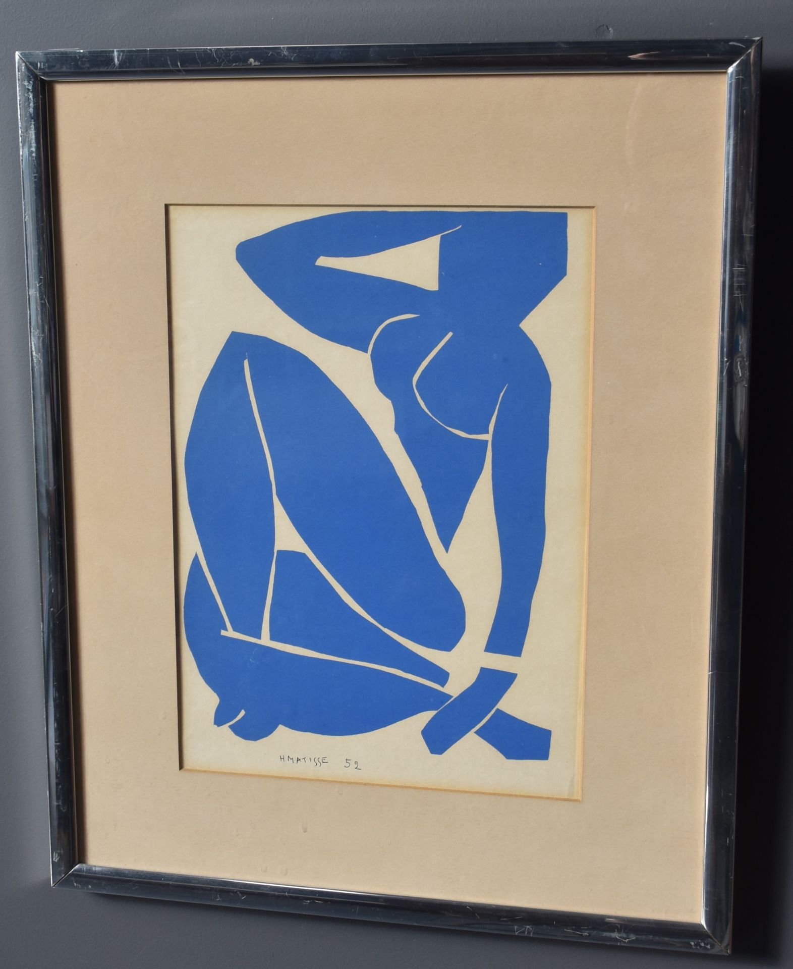 Henry Matisse. From. Chromolithography. Blue Nude 1952. Size : 24 x 34 cm.