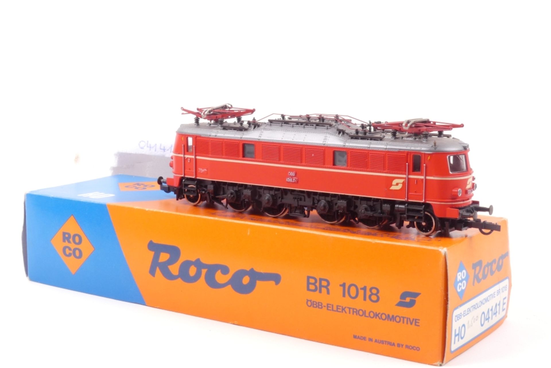 Roco 04141ERoco 04141E, ÖBB E-Lok 1018.07, rot, gut erhalten, Kleinteile beiliegend,