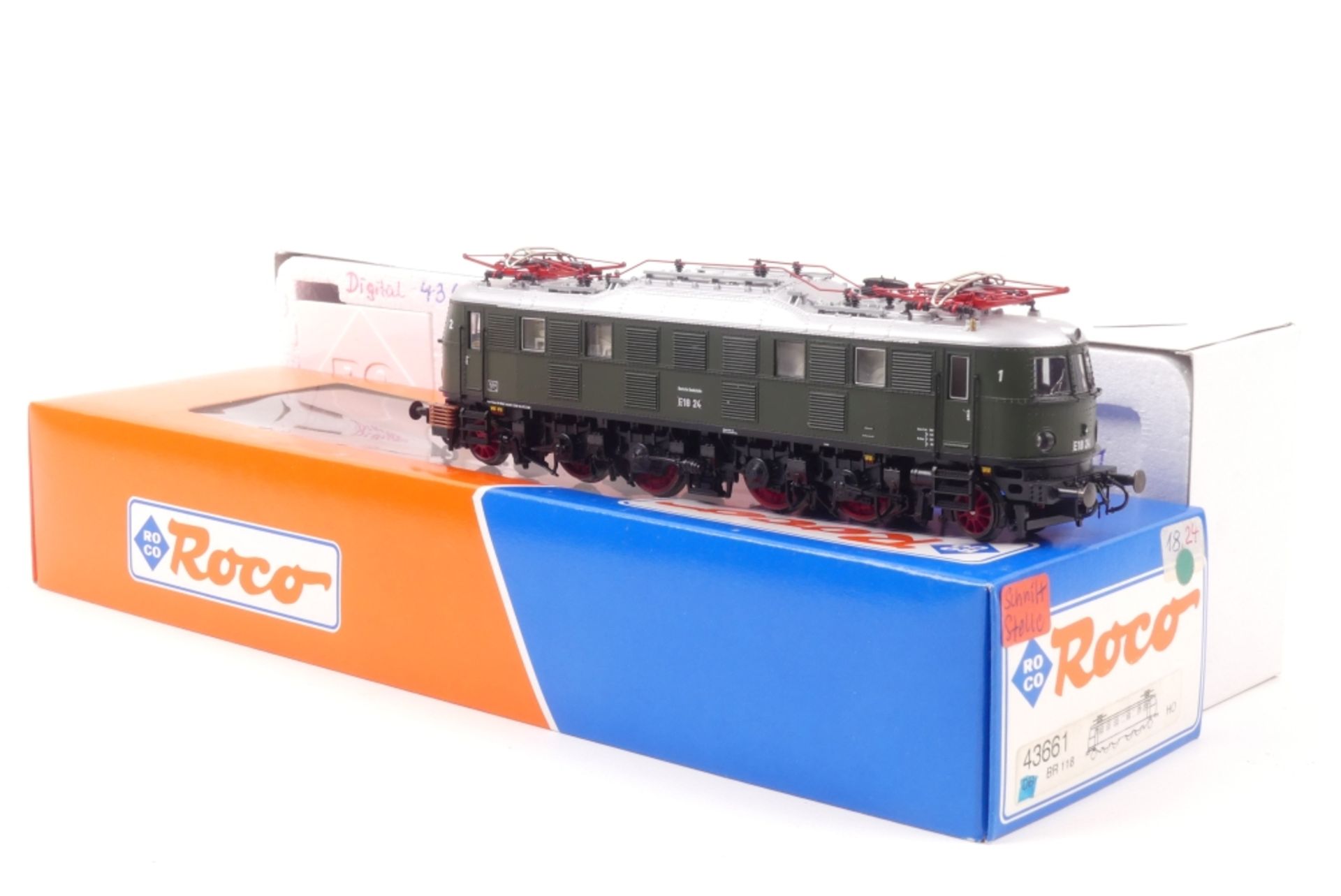 Roco 43661Roco 43661, DB E-Lok E18 24, grün, sehr gut erhalten, Kleinteile beiliegend