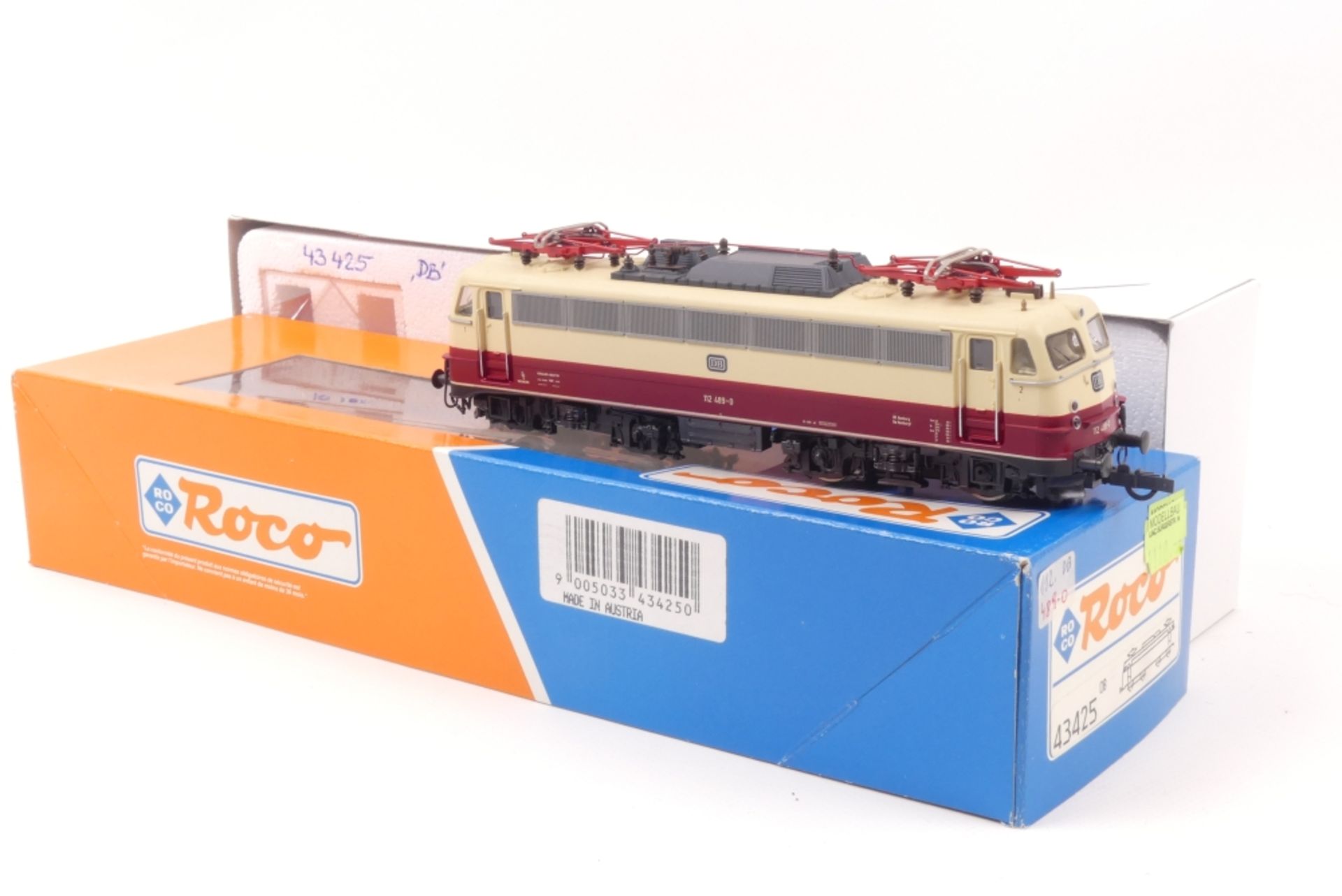 Roco 43425Roco 43425, DB E-Lok 112 489-0, rot/beige, sehr gut erhalten, Kleinteile bei