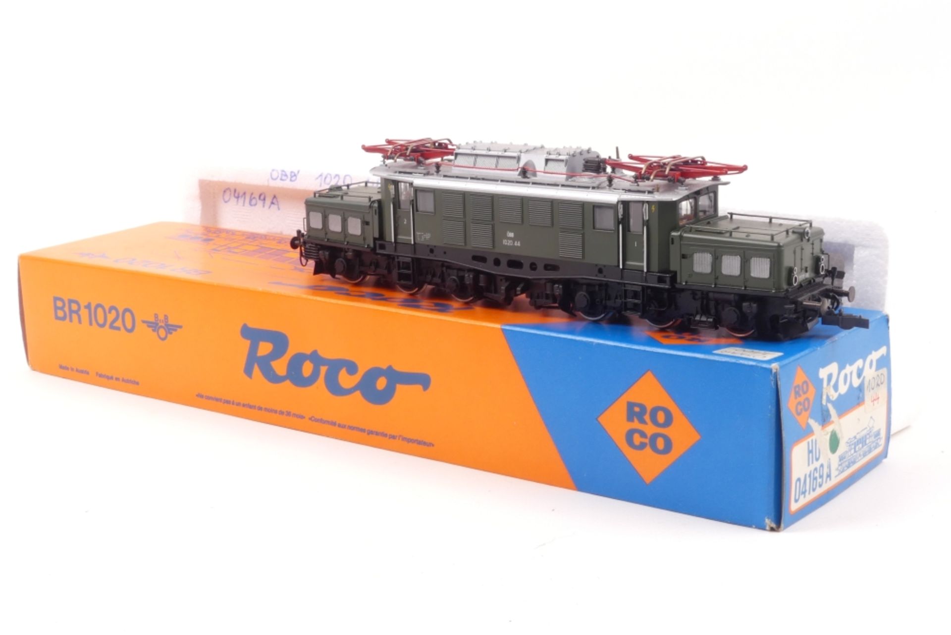 Roco 04169 ARoco 04169 A, ÖBB E-Lok 1020 44, grün, sehr gut erhalten, Kleinteile bei