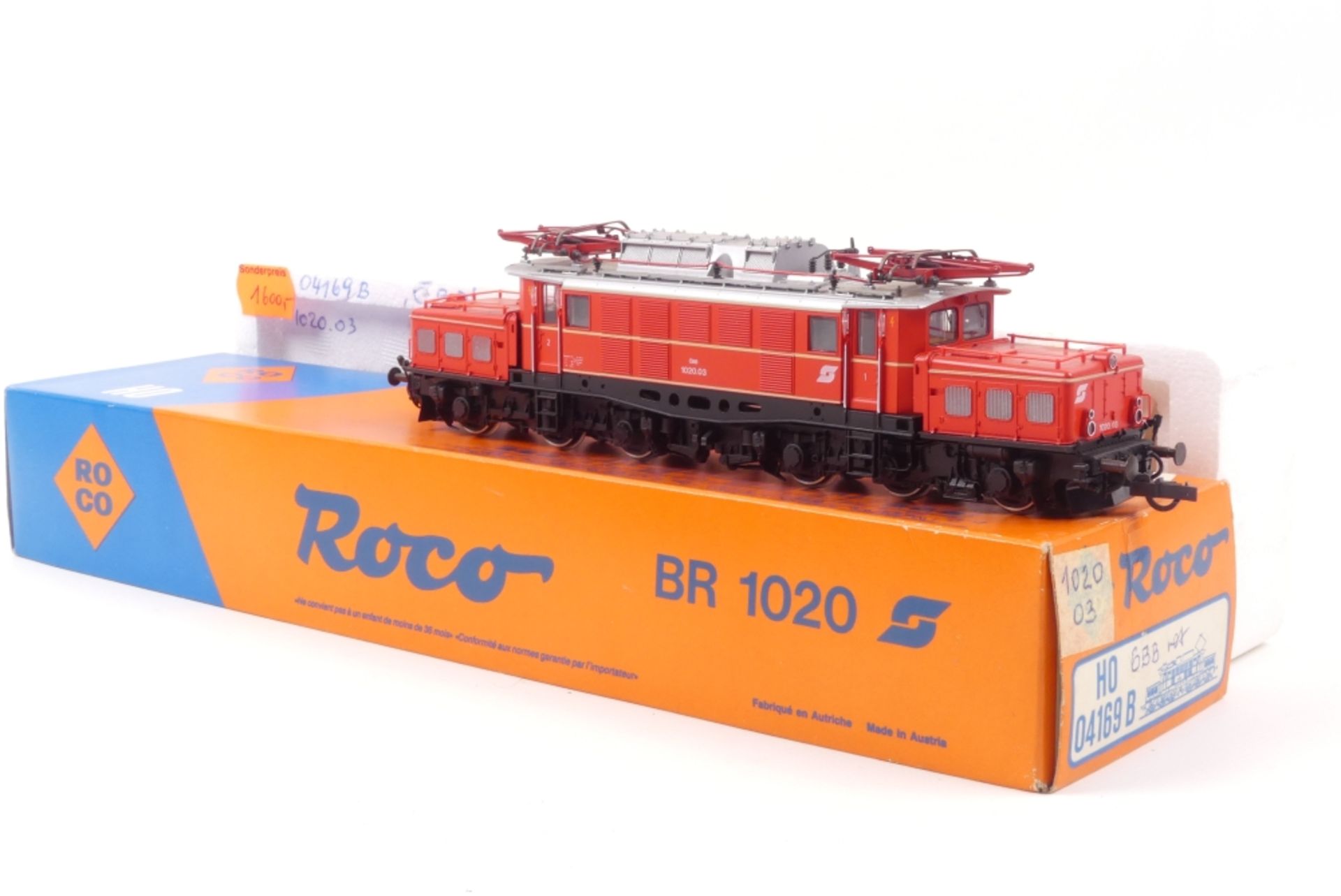 Roco 04169 BRoco 04169 B, ÖBB E-Lok 1020 03, gut erhalten, leichte Gebrauchsspuren, K