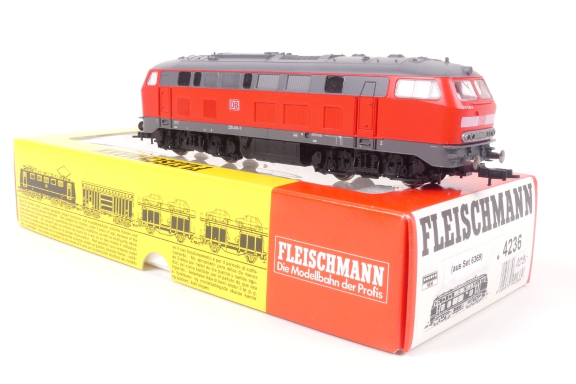 Fleischmann 4236Fleischmann 4236, DB Diesellok 218, rot/grau, Digitalschnittstelle, ex