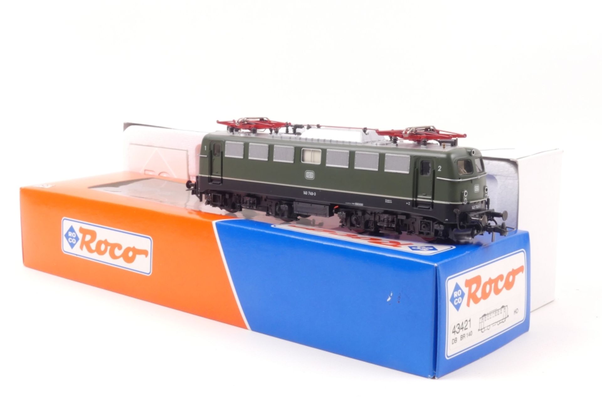 Roco 43421Roco 43421, DB E-Lok 140 749-3,grün, sehr gut erhalten, ORK, Anleitung