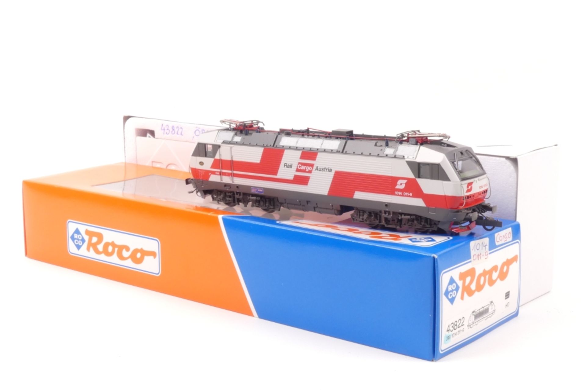 Roco 43822Roco 43822, ÖBB Rail Cargo Austria E-Lok 1014 011-9, rot/grau, sehr gut erh